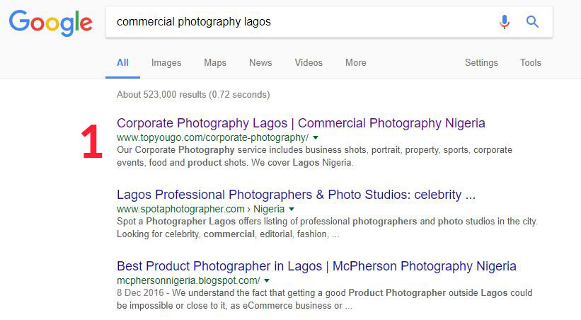 5 Good Reasons to Hire an SEO Company in Nigeria - TopYouGo Google SERP