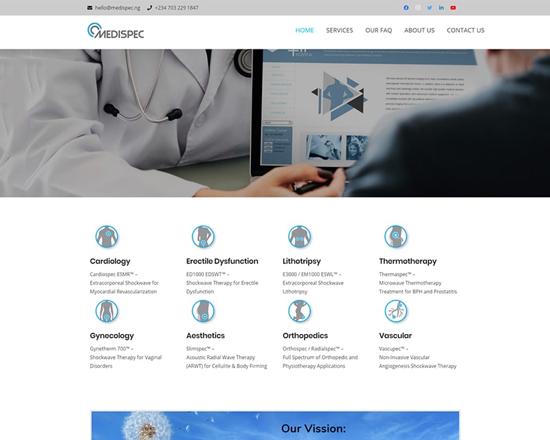 Web Design Agency Nigeria - Healthcare