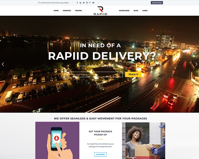 Web Design Agency Nigeria - Courier & Logistics
